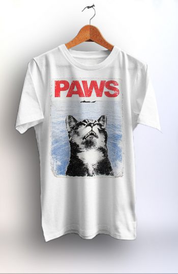 paws jaws cat shirt