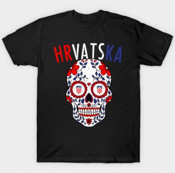 Hrvatska Calavera Croatia World Cup Jersey T-Shirt