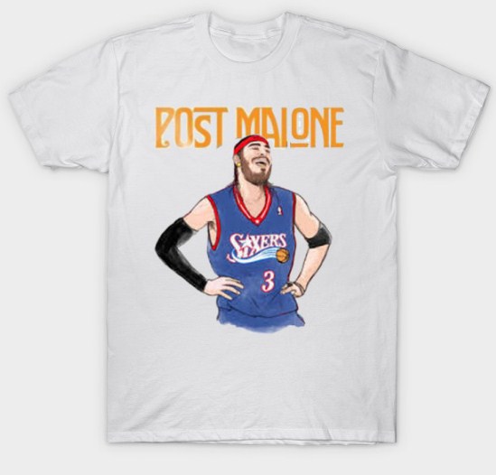 Post Malone Sixers T-shirt