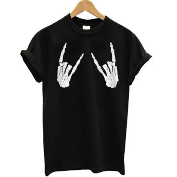 Skeleton Metal Hands T-Shirt