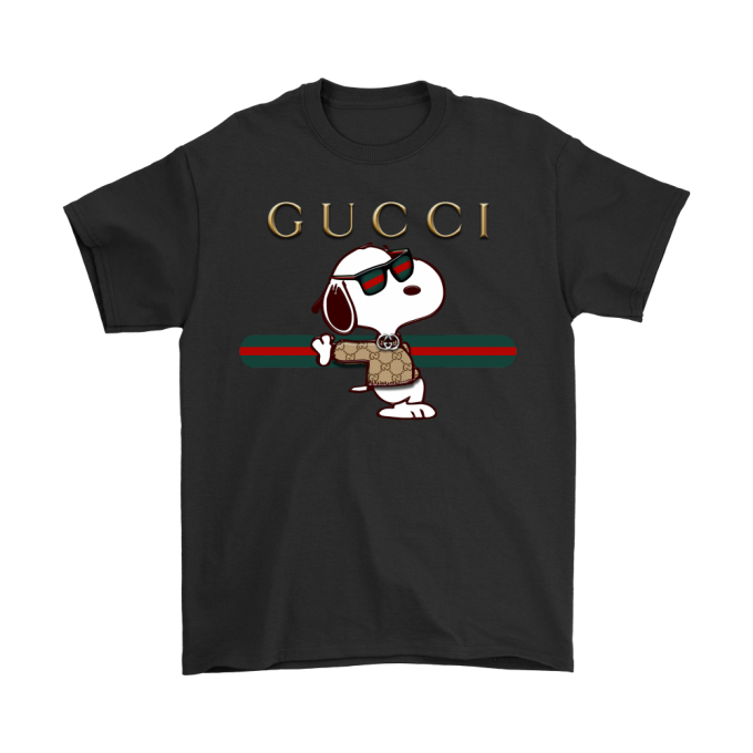 GUCCI STRIPE SNOOPY STAY STYLISH SHIRTS