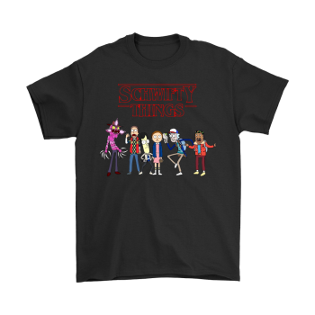 MASHUP RICK AND MORTY SCHWIFTY STRANGER THINGS SHIRTS