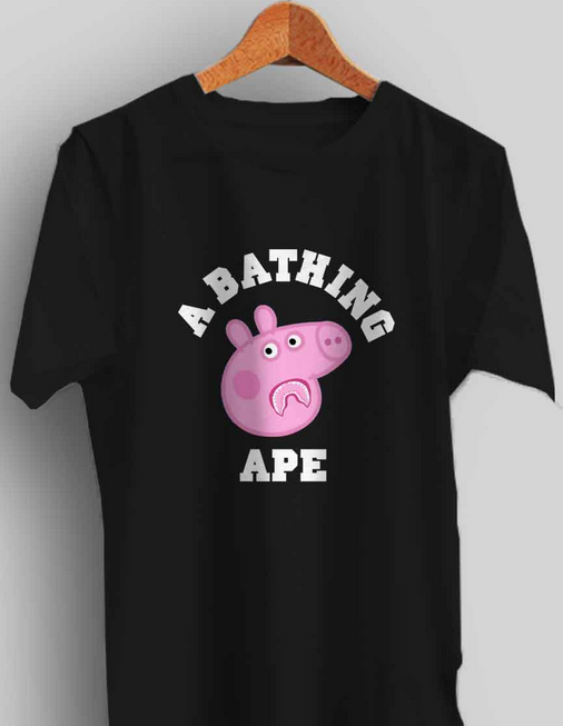 Peppa Pig X Bape Collaboration T-shirt