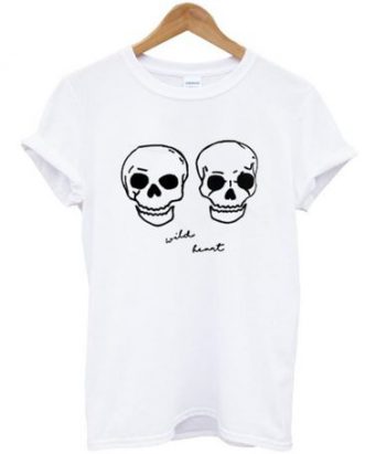 Wild Heart Skull Head T-Shirt