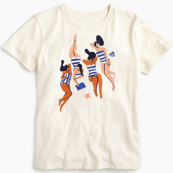 Women Virginie Morgand Sunbathers T-shirt