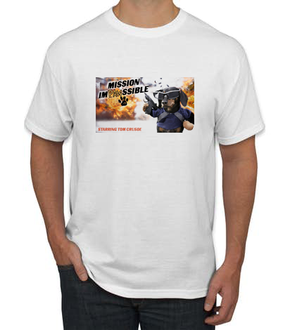 Mission Impawssible Crusoe Dachshund T-shirt