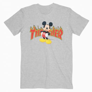 Mickey Mouse X Thrasher Parody T-shirt