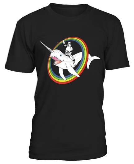 Narwhal Rainbow Stormtrooper T-shirt