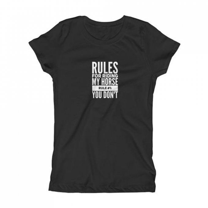 Rules For Riding My Horse T-shirt by Clothenvy