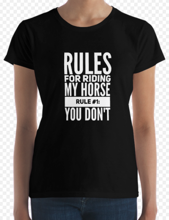 Rules For Riding My Horse T-shirt 2