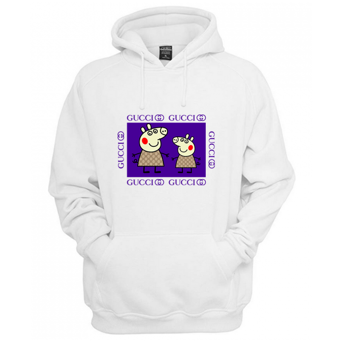 Peppa Pig Family Gucci Purple Hoodie