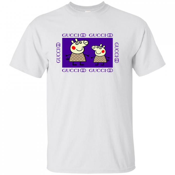 Peppa Pig Family Gucci Purple T-shirt