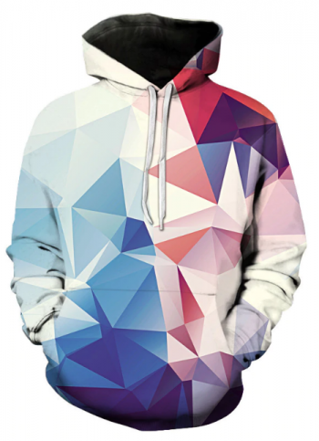 Geometric Spectrum Polygon Hoodie