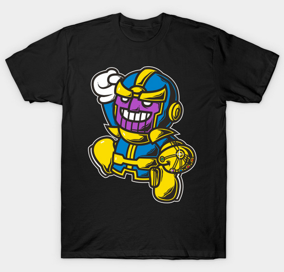 Super Jump Thanos T Shirt By Clothenvy - thanos t pose original roblox thanos meme on meme