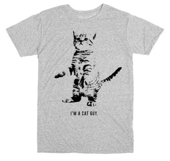 I'm A Cat Guy T-shirt By Clothenvy