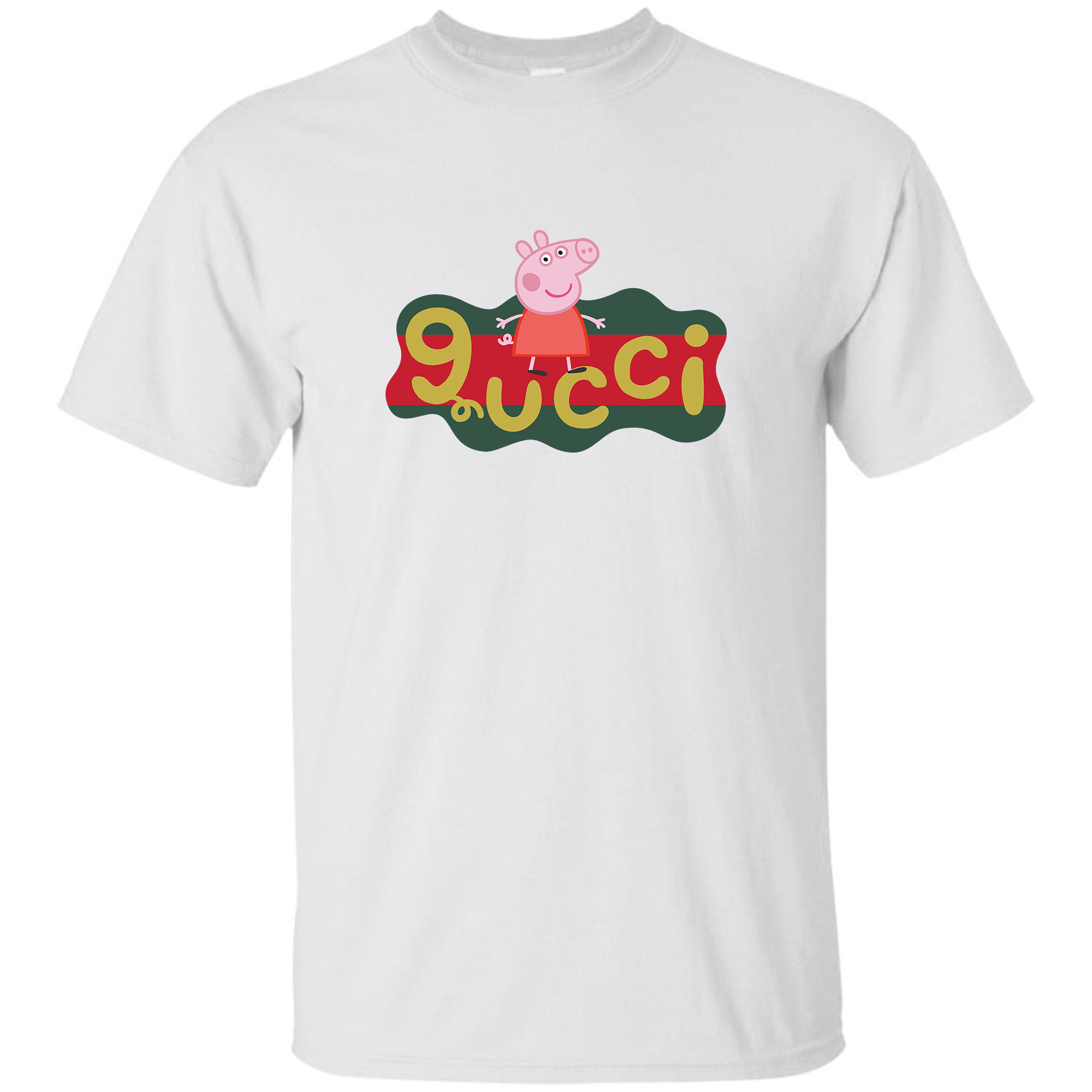 Parody Peppa Pig X Gucci Logo Replica T-shirt Print By Clothenvy