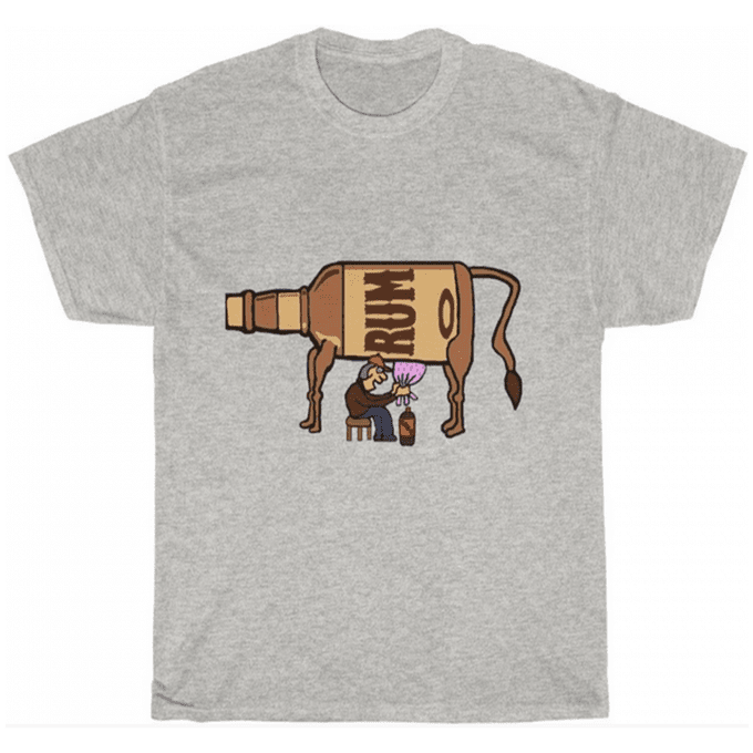 Rum and Coke Milk The Cow T-shirt
