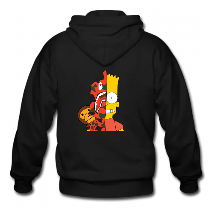 Bape Baby Milo Bart Simpson Hoodie