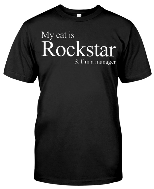 my cat is a rockstar t shirt