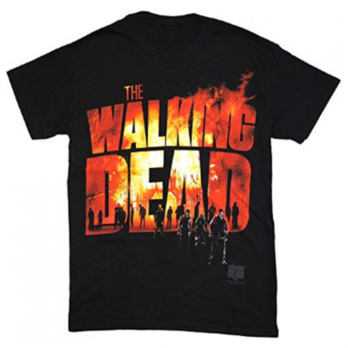 The Walking Dead The Two Fire Logo Adult T-shirt