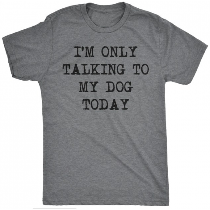 I'm Only Talking To My Dog Today T-shirt