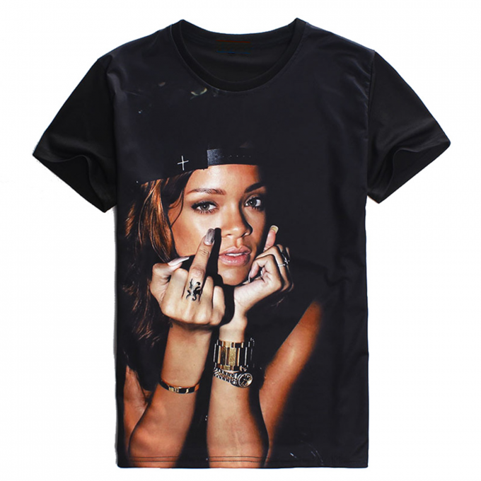 Rihanna's Middle Finger T-shirt