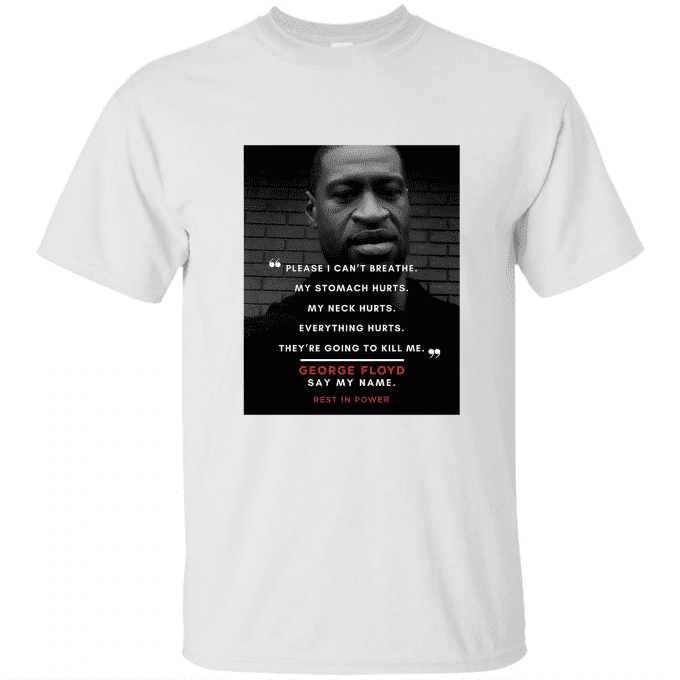 Please I Can't Breathe George Floyd RIP T-shirt