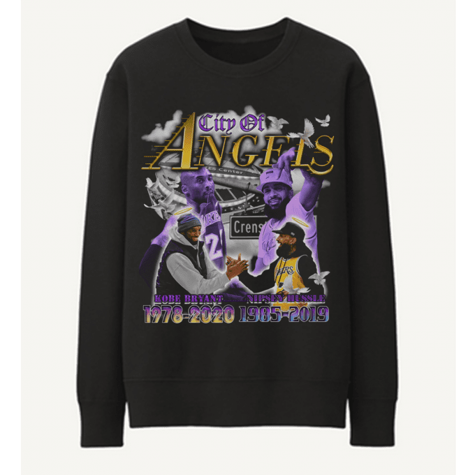 City Of Angels Kobe Bryant And Nipsey Hussle Sweatshirt