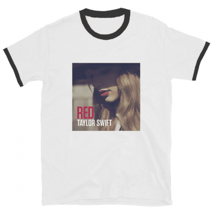 Taylor Swift Red Albums Ringer T-shirt