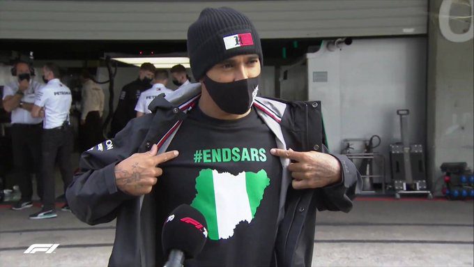 Endsars Lewis Hamilton T-shirt - Image 2