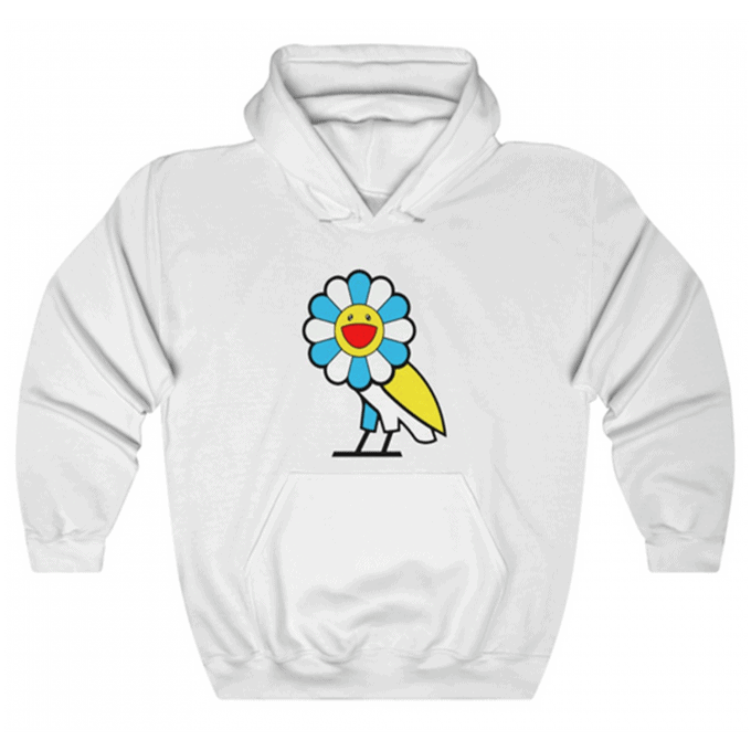 Drake Wears OVO x Takashi Murakami Hoodie