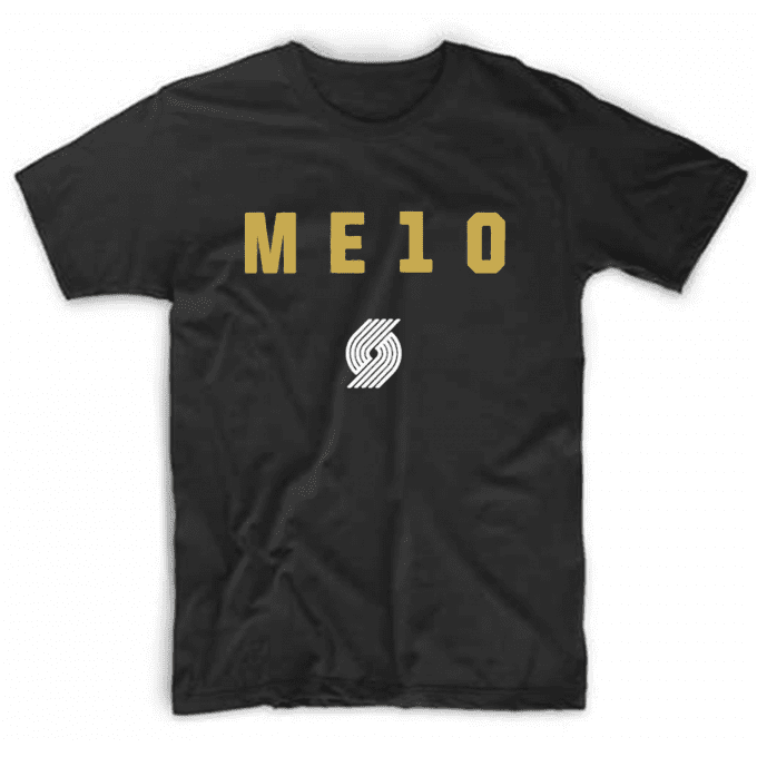 Celebrate Carmelo Anthony ME10 Trail Blazers T-shirt