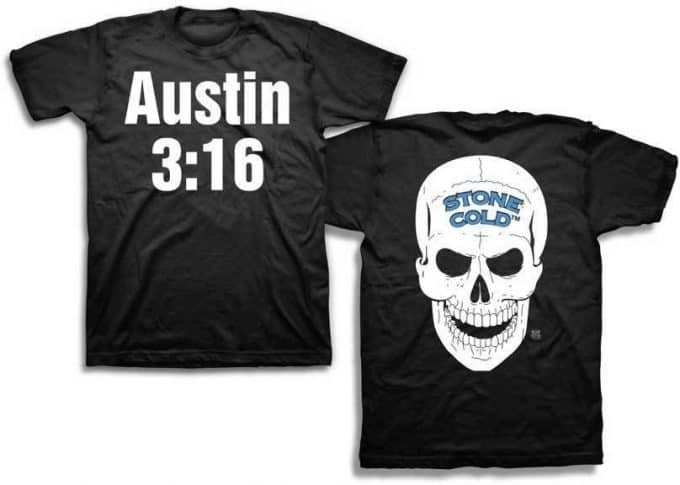 Stone Cold Steve Austin 3:16 Skull WWE T-shirt