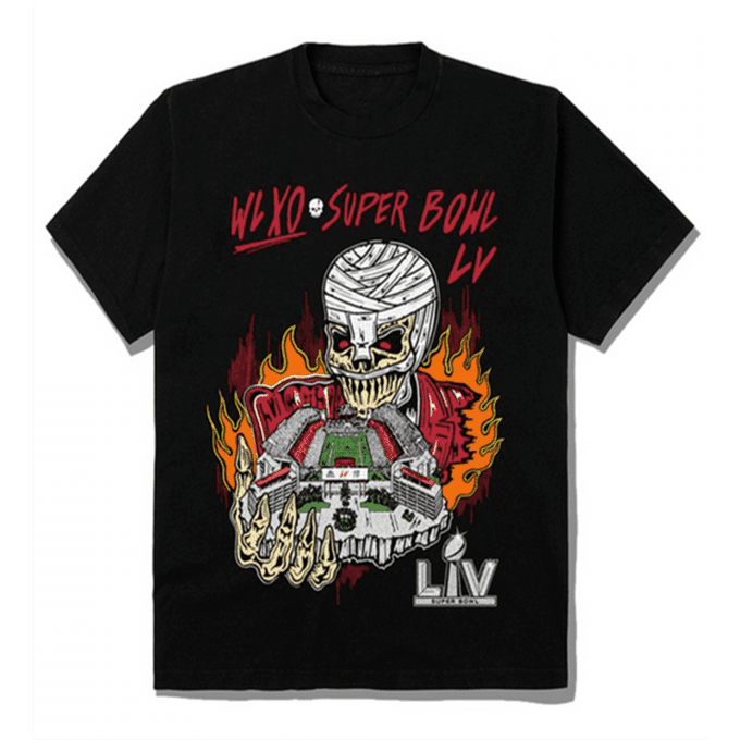 Warren Lotas X Weeknd Superbowl Collab T-shirt