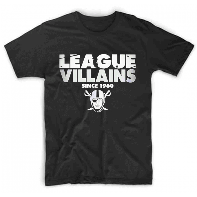 League Villains Since 1960 Oklahoma Raiders Football T-shirt
