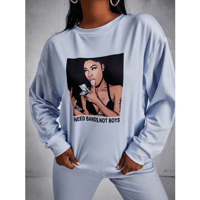 I Need Bands Not Boys Sweatshirt
