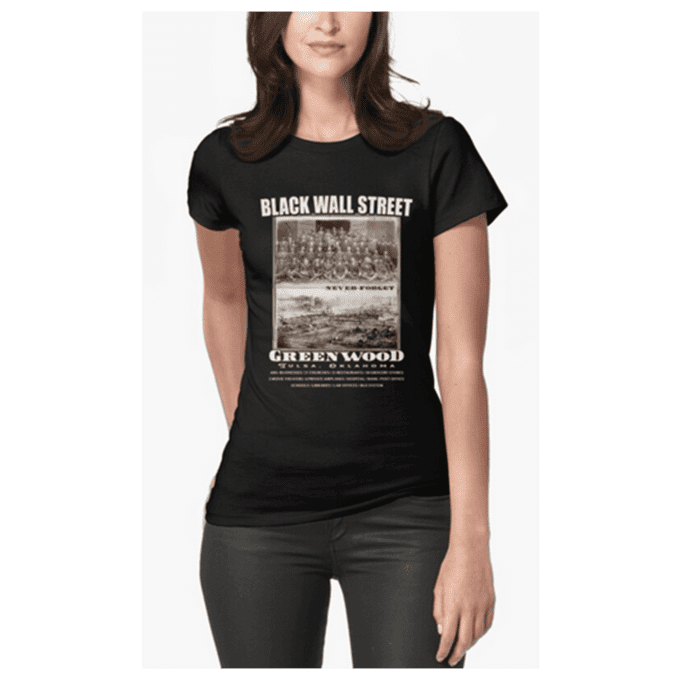Black Wall Street Greenwood 100 Years Anniversary T-shirt - Image 2