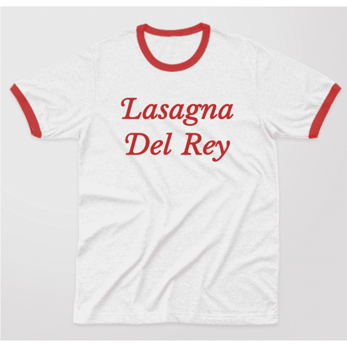 Lasagna Del Rey Ringer T-shirt